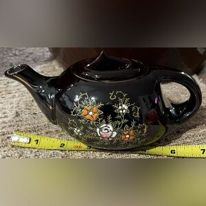 Vintage Redware Pottery Teapot post 1940s Occupied Japan